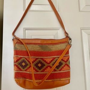 ✨Genuine Leather Shoulder Bag. | Orange- Brownish | Unworn